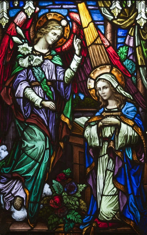 Custom size Stained Glass Window Film European Retro Church Painted Frosted Static Cling Angels Christian Art Virgin Mary