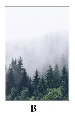 Stained Glass Wndow film Frosted Glass Sticker Forest Self adhesive or Static Cling Custom Size 50x90cm/pc