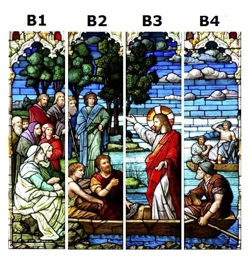 Custom size Window film Door sticker Father Lord Jehovah God and Jesus Christ Pictures Wall stickers Glass decor church glass