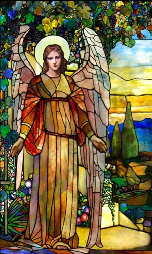 Custom Size Stained Glass Window Film, Static Cling Mermaid /Angel/Jesus Picture For Kitchen Bathroom Bedroom Glass Home Decor