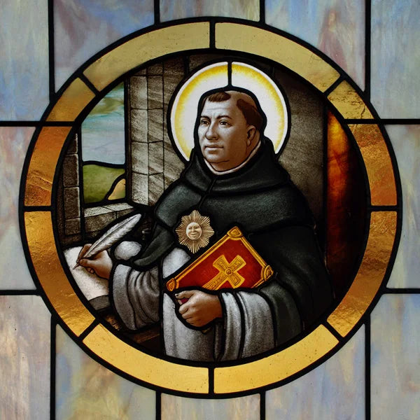 Custom Frosted Stained Glass Window Film,PVC Static Cling Films,Patron Saint of Catholic Church Decor, Foil Stickers