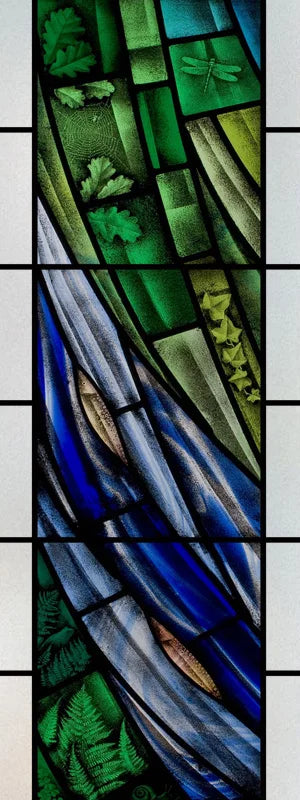 Stained Glass Window Film, Retro Stickers, Static Cling, Kitchen, Bathroom, Bedroom, Sliding Door, Home Decor, Custom Size