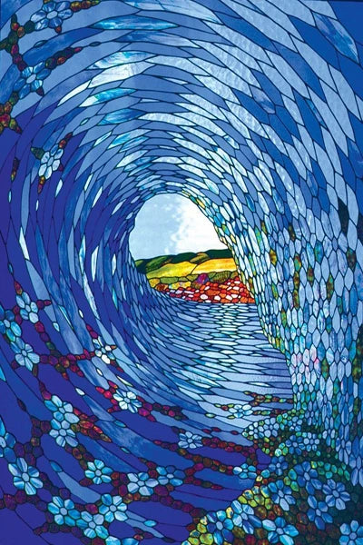 Custom size Stained Glass Window Film Retro Church Painted Mosaic Frosted Static Cling Art Colored Glass Films Sticker