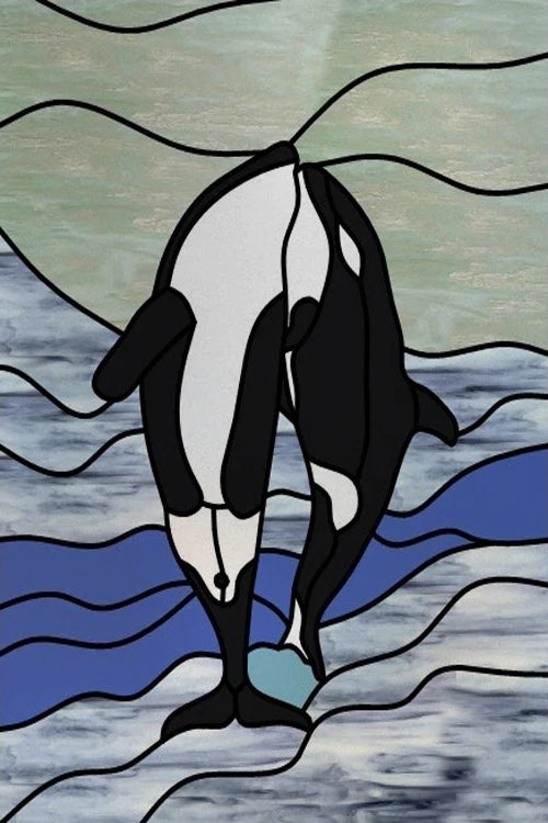 Custom Size Window Stained Glass Films,Fish,Sea World Stickers For Bathroom Bedroom Door Office Home Decor