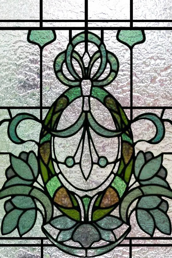 Custom Size 3D Matte Window Film, Stained Glass, Decorative UV Window Sticker, Privacy Frosted Static Cling, Decor for Glass