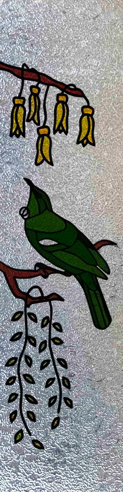 Custom Size Stained Glass Window Film,3D Stickers Static Cling For Kitchen Bathroom Bedroom Glass Sliding Door Home Decor Birds