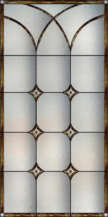 Frosted Stained Glass Window Film, Customized Privacy, Static Cling,Church Style, Door Sticker, Office, Bathroom Home Decor