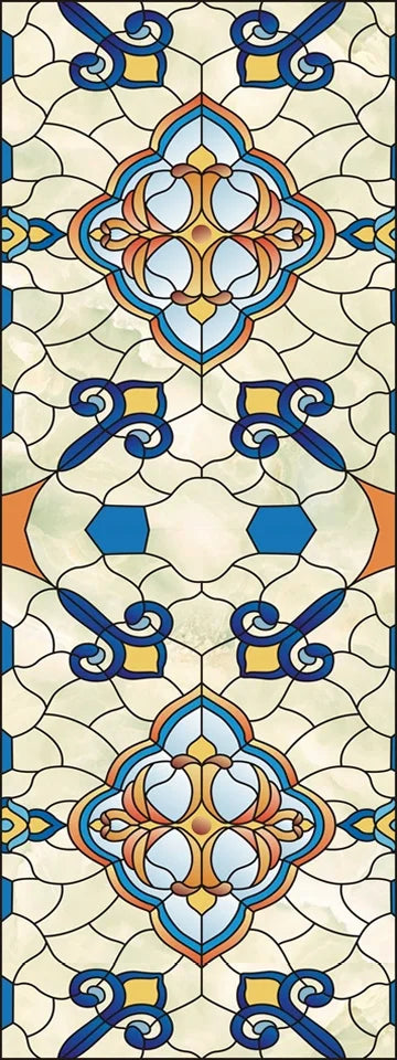 Custom Stained Glass Window Films,Frosted sticker,Privacy Static Cling Church Style For Bathroom Sliding door Home Office