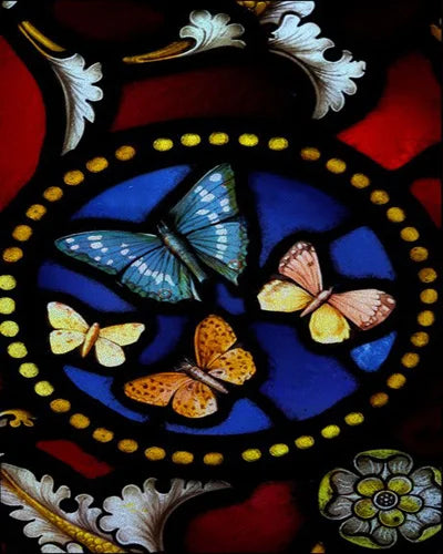 Customized Size Static Cling Frosted Stained Glass Window Films,Sun Catcher Print Photo for Bathroom Privacy Door Home Decor