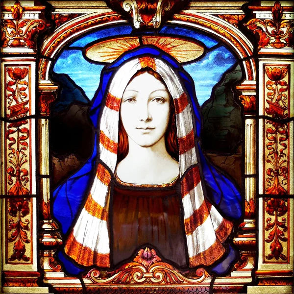 Custom Frosted Stained Glass Window Film, Static Cling ,Church Jesus Mary Angels Picture Stickers, Window Treatment, Home Decor