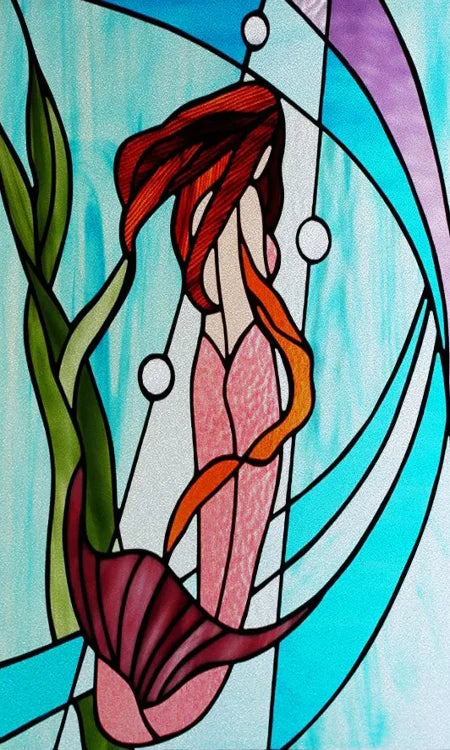 Customized Window Film Frosted Stained Glass Films,Static Cling Reusable Remove,Privacy Protection Door Sticker Home-Decor