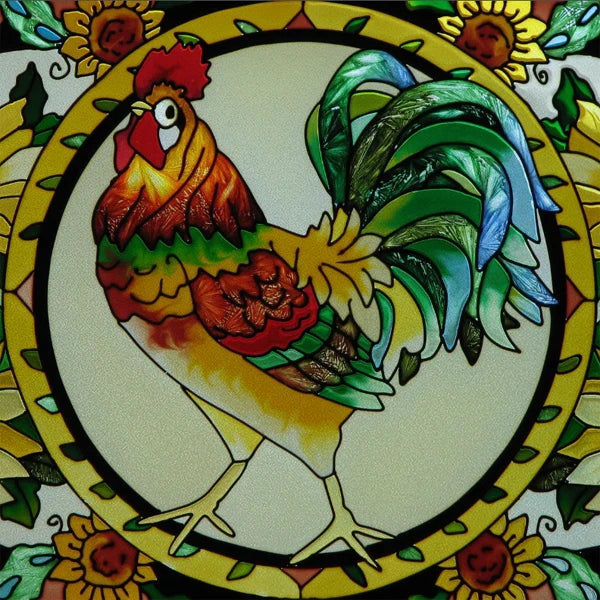 Custom Size Stained Glass Window Film Opaque Frosted Privacy Protection Removable Static Cling Home-Decor Animal Window Covering