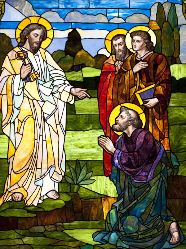 Customized Decorative Window Glass Film Self Adhesive/Static Cling Frosted Stained Continental Stickes Jesus Christ Cross