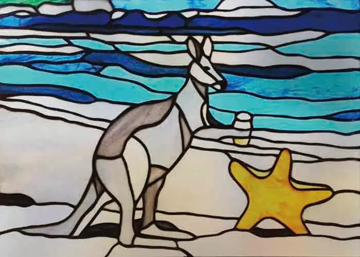 Glass Films Window Sticker Static Cling Frosted Home Decor Private Tint-Film For Door Window Cabinet Wardrobe Landscape Sea