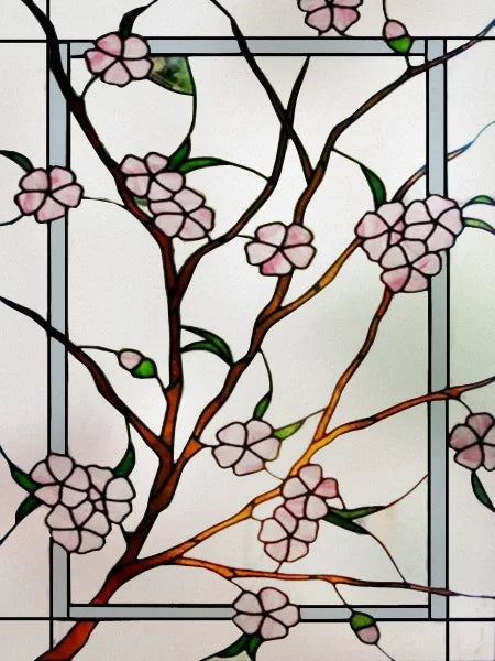 Frosted Stained Glass Window Film, Customized Art Design, Flower Rose, Static Cling Sticker,Home Decor Foil, Treatment