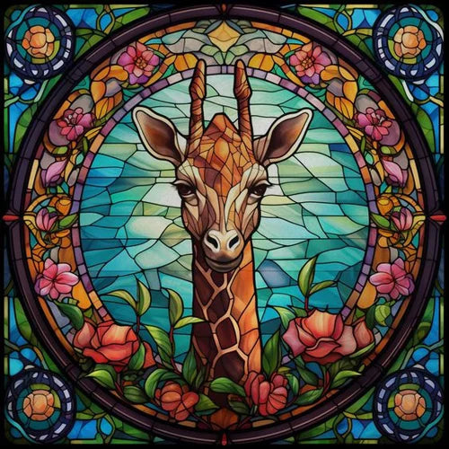 Custom size Window Film Stained Glass Films Frosted Privacy Static Cling Retro Dog Tiger Cat Sticker Bathroom Skylight Decor