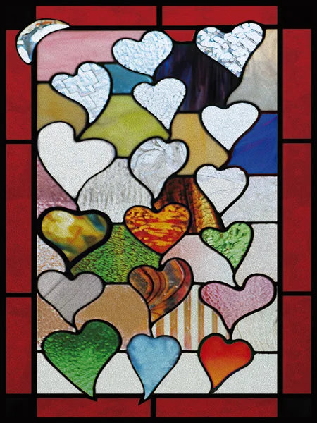 Window Film Frosted Stained Glass Films Rainbow Effect Privacy Decorative Static Cling Sticker For Home Kitchen Bathroom Office