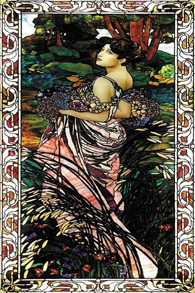 Custom Size Stained Glass Window Film, Church Sticker, Girl Painting, Kitchen, Bathroom, Bedroom, Sliding Door, Home Decor