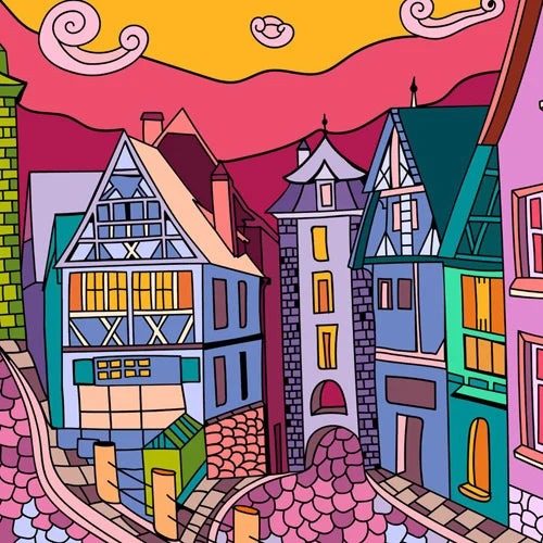 Stained Glass Window Film Frosted Glass Sticker Forest Customized Princess Prince Fairytale Castle For Kids Room Door Home Decor