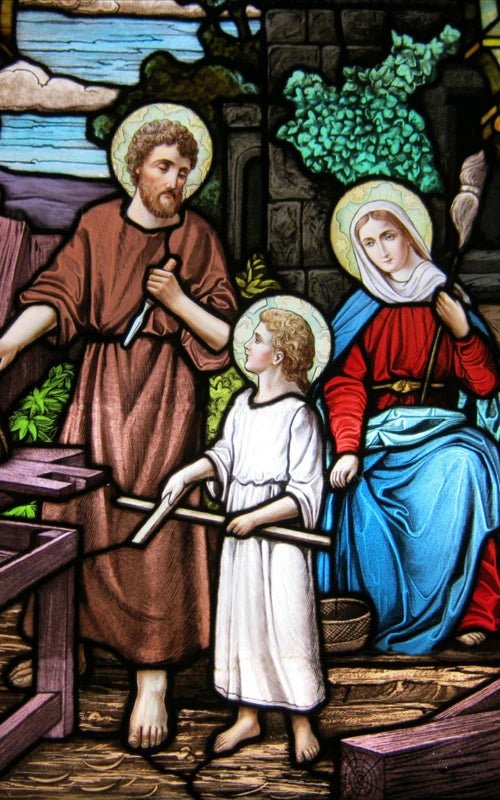 Frosted Stained Glass Window Film, Customized Jesus Virgin Mary Church Picture,Static Cling Door Stickers for Home Office