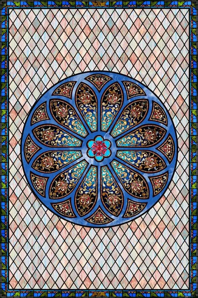 Custom Size Stained Glass Window Film Frosted Privacy Static Cling Retro Prairie Style Stickers Shower Bathroom Office Home Deco