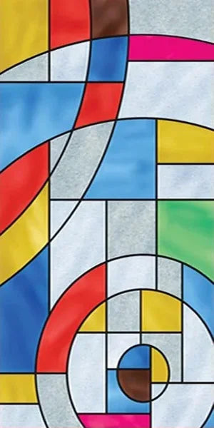 Customized Size Stained Glass Film Window Films Static Cling Frosted Church Sticker Bathroom Kitchen Cupboard Door Home Decor