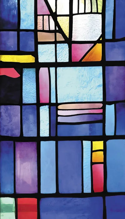 Custom Size Window Film, Stained Glass Stickers, Static Cling, 3D Print Rainbow Mosaic for Window Door, Home Decor