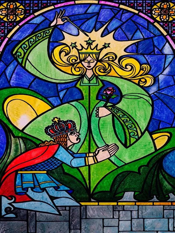 Custom Stained Glass Films Window Film Frosted Sticker Princess Prince For Kids Room Door Light Box Poster Home Decor