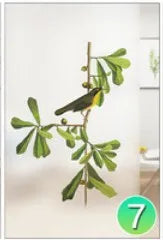 Custom Glass Films Window Film Electrostatic Frosted Flower Bird Glass Stickers For Kitchen Bathroom Bedroom Office Home Decor