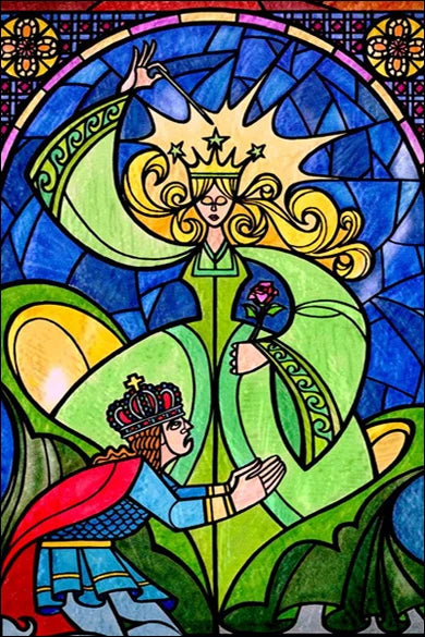 Stained Glass Wndow Film Frosted Glass Sticker Forest Custom Size Princess Prince For Kids Room Door Light Box Poster Home Decor