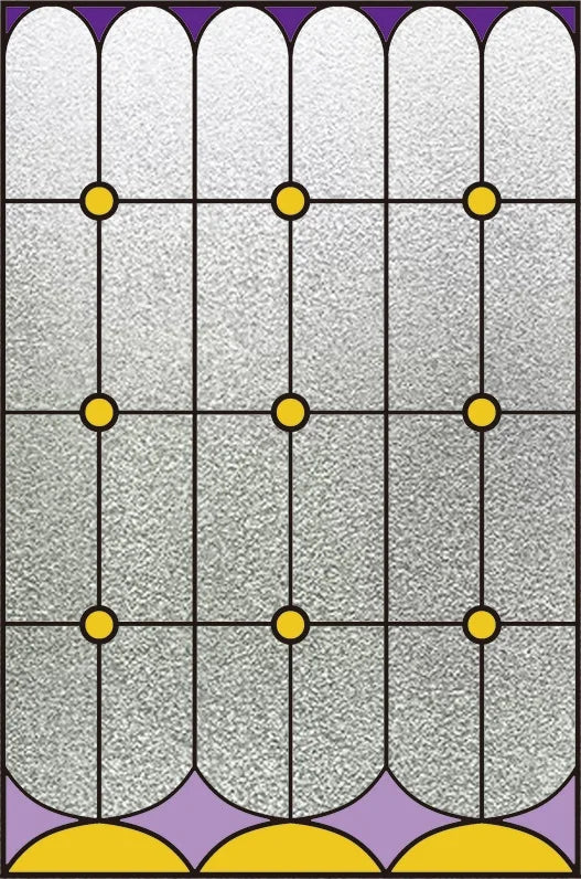 Custom Size Stained Glass Window Film Glue Free Frosted Glass Film Window Grille Bathroom Balcony Kitchen Window Privacy Film