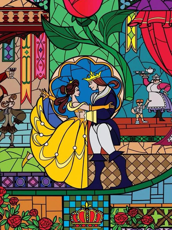 Custom Stained Glass Films Window Film Frosted Sticker Princess Prince For Kids Room Door Light Box Poster Home Decor