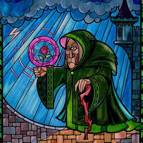 Stained Glass Window Film Frosted Glass Sticker Forest Customized Princess Prince Fairytale Castle For Kids Room Door Home Decor