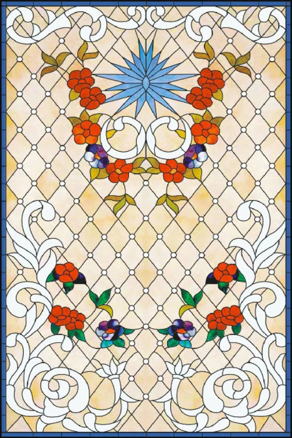 Window Film Frosted Stained Glass Films,Customized Church Home Foil Door Stickers Satic Cling For Bathroom Kitchen Door Skylight