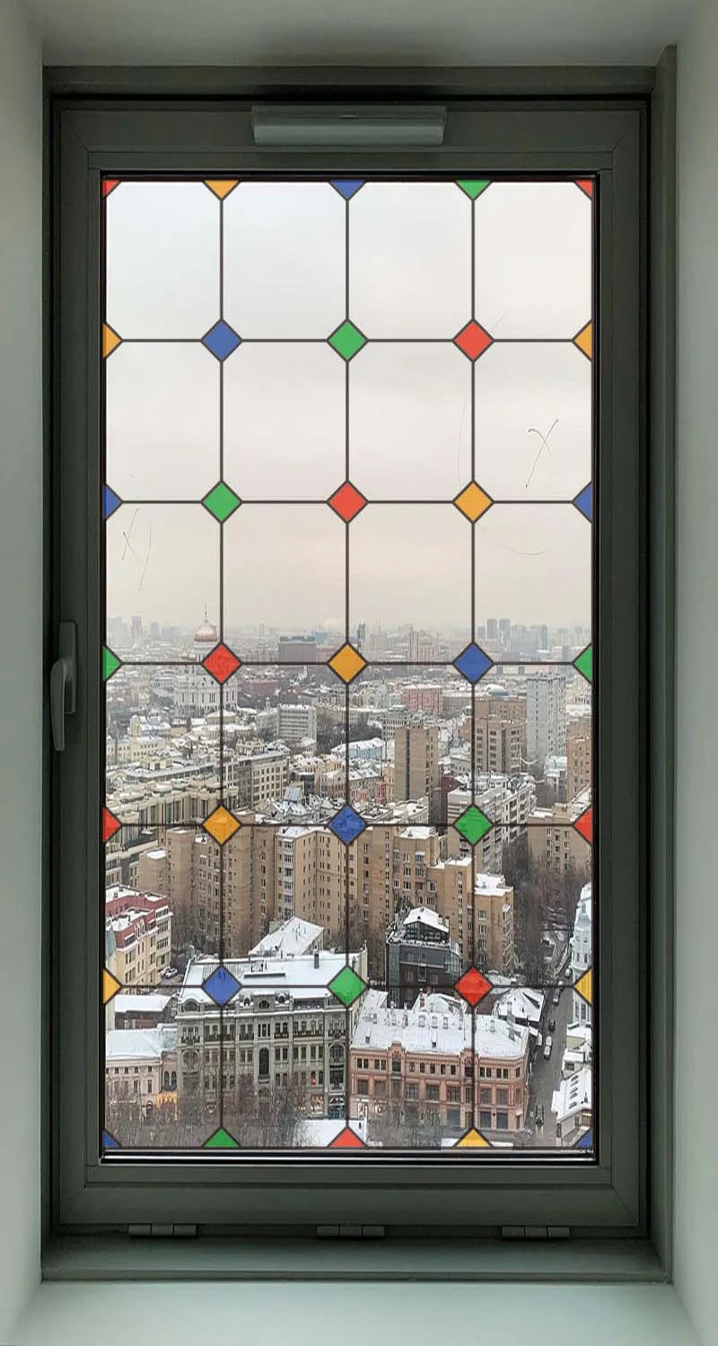 2 Double Sided Glass Door Window Sticker,Decals Glass Window Film,Alert Birds,Dogs,Kids,Guests.Warn Protect Safety Static Cling