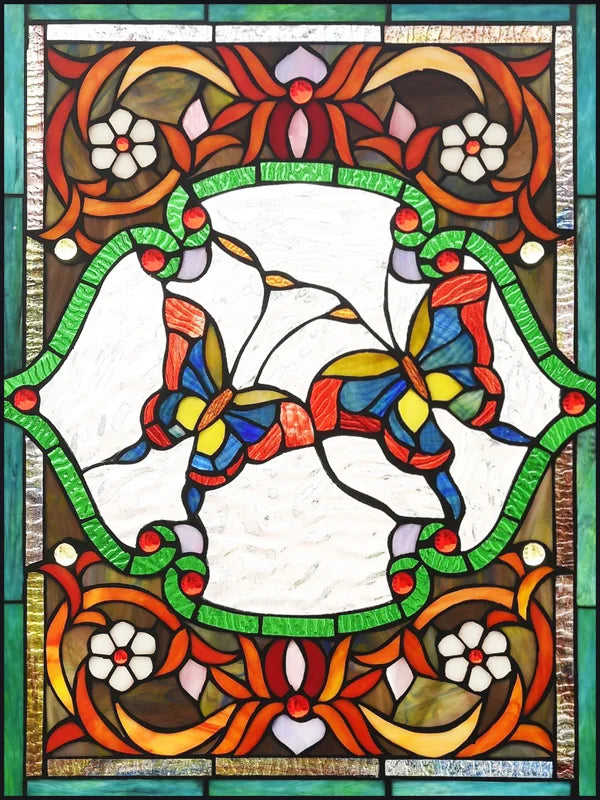 Window Film Frosted Stained Glass Films Customized Victorian-style Static Cling Sticker Kitchen Bathroom Substitute for Curtains