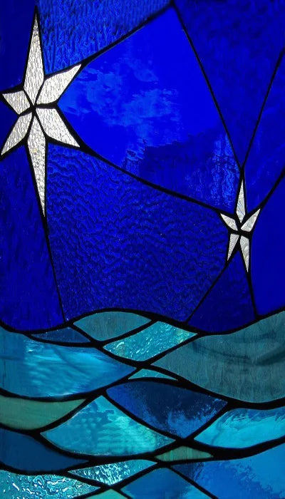 Custom Size Window Film, Stained Glass Stickers, Static Cling, 3D Print Rainbow Mosaic for Window Door, Home Decor