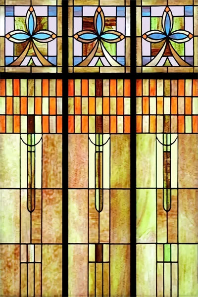 Custom Size Stained Glass Window Film Frosted Privacy Static Cling Retro Prairie Style Stickers Shower Bathroom Office Home Deco