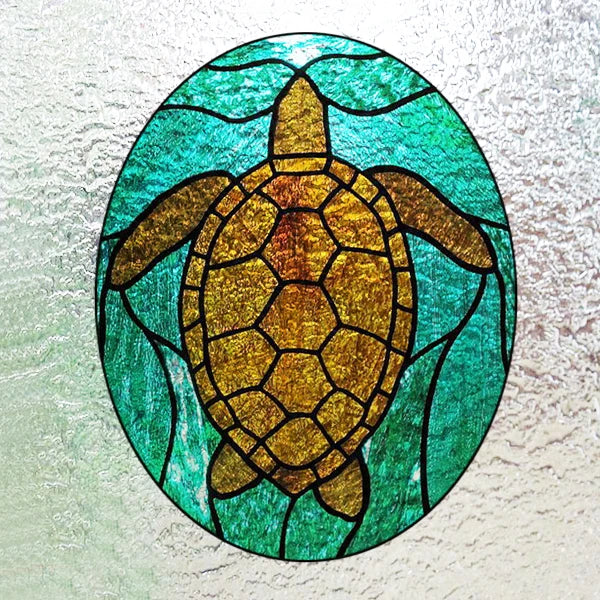 Custom 3D Frosted Stained Glass Window Film, Static Cling,Retro Church Jesus Birds Cat Home Decor Stickers Rose Window Treatment