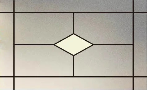 Custom size Window Film Stained Glass Films Frosted Privacy Film Static Cling Removable Sticker Japanese Type Retro Pattern