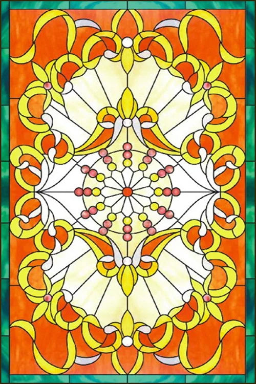 Customized Stained Glass Film Window Films,Static Cling Frosted Church Crosses,Bathroom Kitchen Cupboard Door Sticker Home Decor