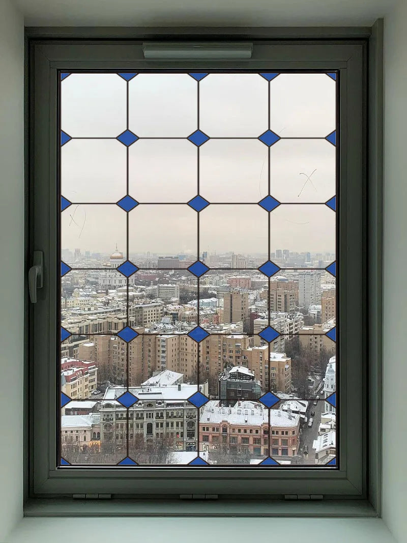 2 Double Sided Glass Door Window Sticker,Decals Glass Window Film,Alert Birds,Dogs,Kids,Guests.Warn Protect Safety Static Cling