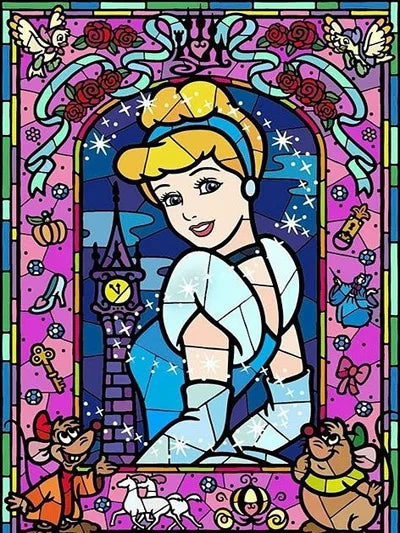 Custom Stained Glass Films Window Film Frosted Sticker Princess Prince For Kids Room Door Light Box Poster Home Decor