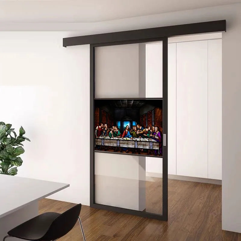 Custom Size Window Film Glass Films, Church Jesus Sticker, The Last Supper Poster, Chapel Lift Window, Sliding Door, Home Decor