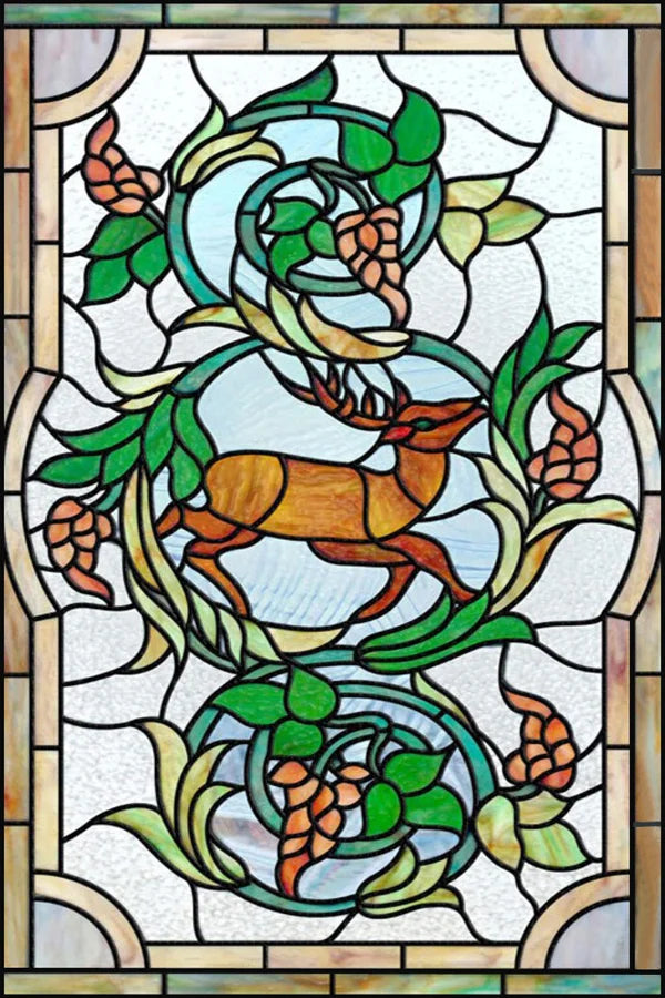 Window Film Frosted Stained Glass Films,Customized Church Home Foil Door Stickers Satic Cling For Bathroom Kitchen Door Skylight