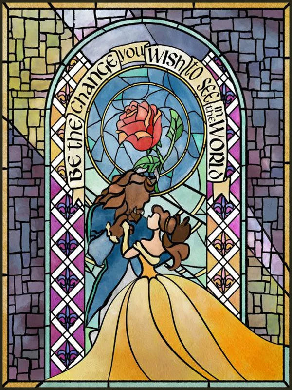 Custom Stained Glass Films Window Film Frosted Sticker Princess Prince For Kids Room Door Light Box Poster Home Decor