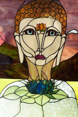 Frosted Stained Glass Window Film, Custom Size, Static Cling, People Girls Angel Sticker, Room, Kitchen, Office, Home Decor