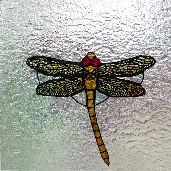 Customized Tiffany Style 3D Stained Glass Window Film,Static Cling Door Sticker,Privacy Frosted Window Decal for Glass Home