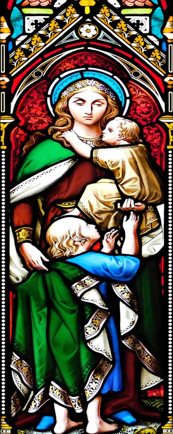 Window Film Frosted Stained Glass Films Door Sticker,Customized Crosses Static Cling Church Pattern for Office Home Decor