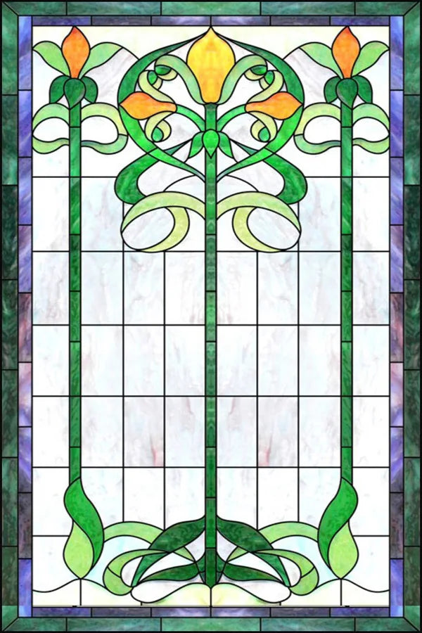 Window Film Frosted Stained Glass Films,Customized Church Home Foil Door Stickers Satic Cling For Bathroom Kitchen Door Skylight